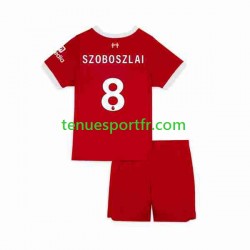 Kit Enfant Maillot Domicile Liverpool Dominik Szoboszlai 8 2023 à Manches Courtes