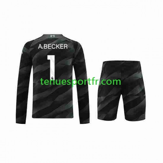 Kit Enfant Maillot Extérieur Liverpool Gardien A.Becker 1 2023-2024 à Manches Longues