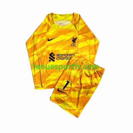 Kit Enfant Maillot Troisième Liverpool Gardien A.Becker 1 2023-2024 à Manches Longues