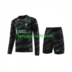 Kit Enfant Maillot Extérieur Liverpool Gardien 2023-2024 à Manches Longues