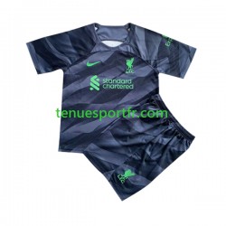 Kit Enfant Maillot Extérieur Liverpool Gardien 2023-2024 à Manches Courtes