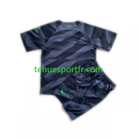 Kit Enfant Maillot Extérieur Liverpool Gardien 2023-2024 à Manches Courtes