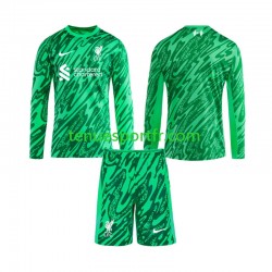 Kit Enfant Maillot Extérieur Liverpool Gardien 2024-2025 à Manches Longues