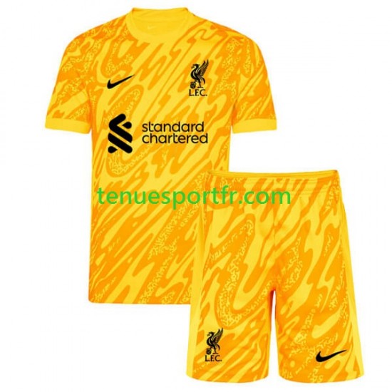 Kit Enfant Maillot Quatrième Liverpool Gardien 2024-2025 à Manches Courtes