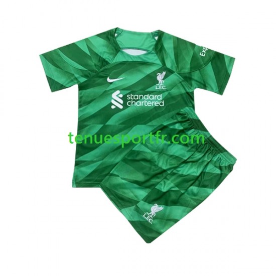 Kit Enfant Maillot Domicile Liverpool Gardien 2023-2024 à Manches Courtes