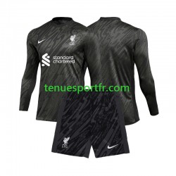 Kit Enfant Maillot Domicile Liverpool Gardien 2024-2025 à Manches Longues