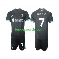 Kit Enfant Maillot Extérieur Liverpool Luis Diaz 7 2024-2025 à Manches Courtes