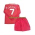 Kit Enfant Maillot Domicile Liverpool Luis Diaz 7 2024-2025 à Manches Longues