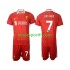 Kit Enfant Maillot Domicile Liverpool Luis Diaz 7 2024-2025 à Manches Courtes
