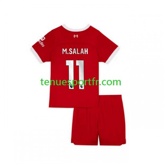 Kit Enfant Maillot Domicile Liverpool M.Salah 11 2023-2024 à Manches Courtes