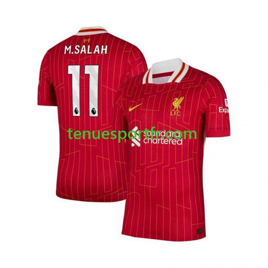 Homme Maillot Domicile Liverpool Mohamed Salah 11 2024-2025 Rouge à Manches Courtes