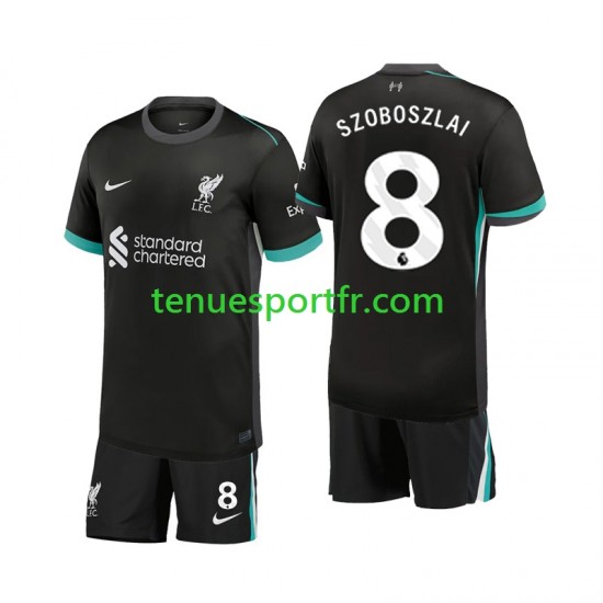 Kit Enfant Maillot Extérieur Liverpool Szoboszlai 8 2024-2025 à Manches Courtes