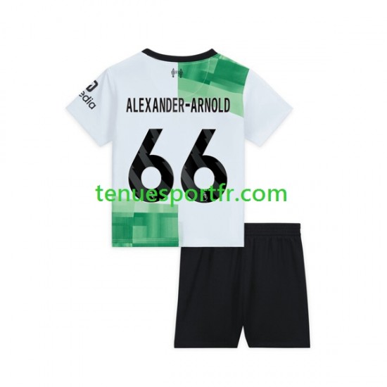 Kit Enfant Maillot Extérieur Liverpool Trent Alexander-Arnold 66 2023-2024 à Manches Courtes