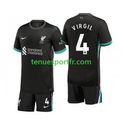 Kit Enfant Maillot Extérieur Liverpool Virgil 4 2024-2025 à Manches Courtes