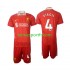 Kit Enfant Maillot Domicile Liverpool Virgil 4 2024-2025 à Manches Courtes