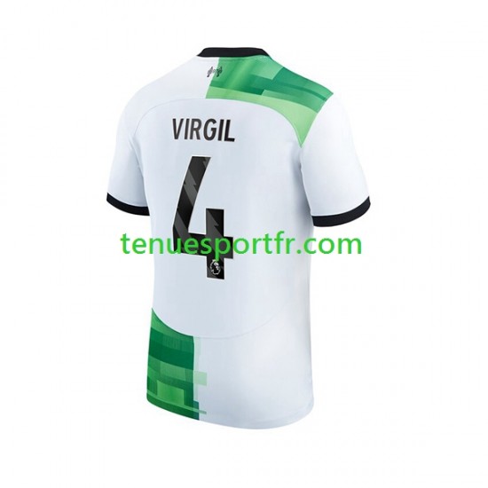 Homme Maillot Extérieur Liverpool Virgil van Dijk 4 2023-2024 à Manches Courtes
