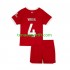 Kit Enfant Maillot Domicile Liverpool Virgil van Dijk 4 2023-2024 à Manches Courtes
