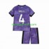 Kit Enfant Maillot Troisième Liverpool Virgil van Dijk 4 2023-2024 à Manches Courtes