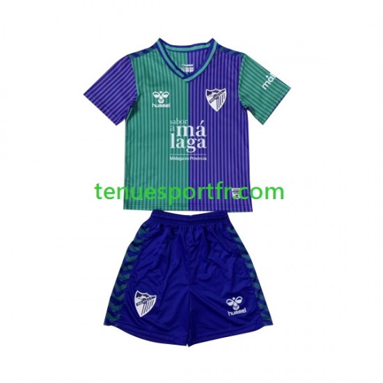Kit Enfant Maillot Extérieur Málaga CF 2023-2024 à Manches Courtes