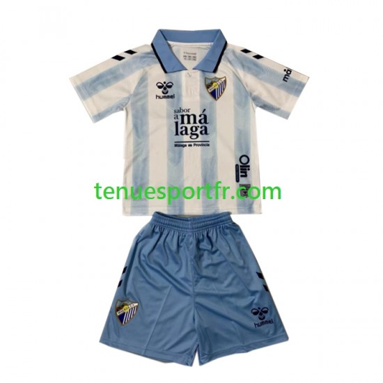 Kit Enfant Maillot Domicile Málaga CF 2023-2024 à Manches Courtes