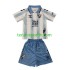 Kit Enfant Maillot Domicile Málaga CF 2023-2024 à Manches Courtes