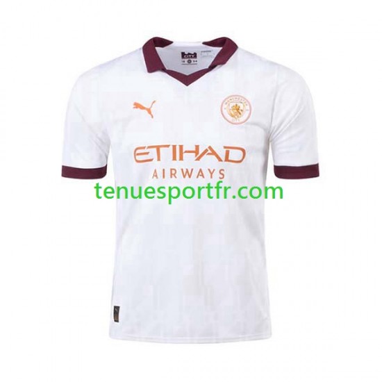 Homme Maillot Extérieur Manchester City 2023-2024 à Manches Courtes