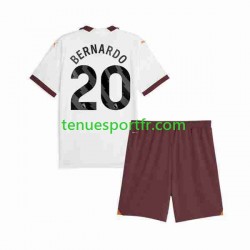 Kit Enfant Maillot Extérieur Manchester City Bernardo Silva 20 2023-2024 à Manches Courtes