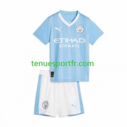 Kit Enfant Maillot Domicile Manchester City 2023-2024 à Manches Courtes