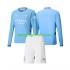 Kit Enfant Maillot Domicile Manchester City 2024-2025 à Manches Longues