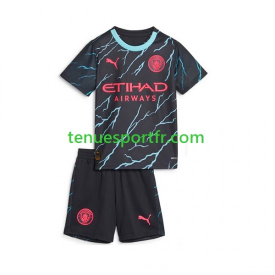 Kit Enfant Maillot Troisième Manchester City 2023-2024 à Manches Courtes