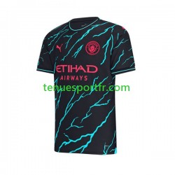 Homme Maillot Troisième Manchester City Erling Haaland 9 2023-2024 à Manches Courtes