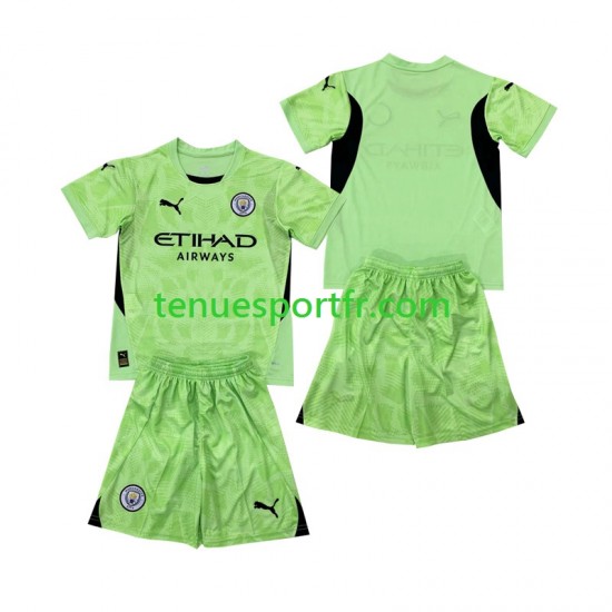 Kit Enfant Maillot Quatrième Manchester City Gardien 2 2024-2025 à Manches Courtes