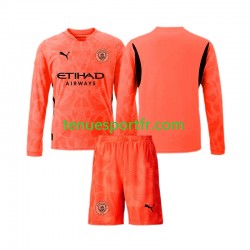 Kit Enfant Maillot Extérieur Manchester City Gardien 2024-2025 à Manches Longues