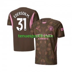 Homme Maillot Domicile Manchester City Gardien Ederson Moraes 31 2024-2025 à Manches Courtes