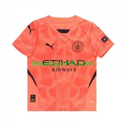 Homme Maillot Extérieur Manchester City Gardien 2024-2025 Orange à Manches Courtes