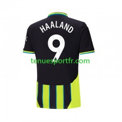 Homme Maillot Extérieur Manchester City Haaland 9 2024-2025 à Manches Courtes