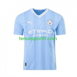 Homme Maillot Domicile Manchester City Haaland 9 2023-2024 à Manches Courtes