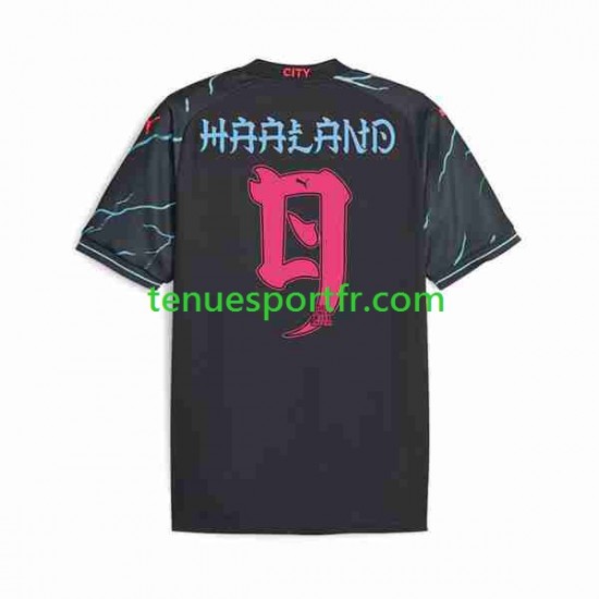 Homme Maillot Troisième Japon Manchester City Haaland 9 ese Tour Printing 2023-2024 à Manches Courtes