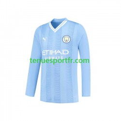 Homme Maillot Domicile Manchester City 2023-2024 à Manches Longues