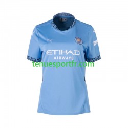 Femme Maillot Domicile Manchester City 2024-2025 à Manches Courtes