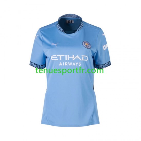Femme Maillot Domicile Manchester City 2024-2025 à Manches Courtes
