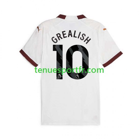 Homme Maillot Extérieur Manchester City Jack Grealish 10 2023-2024 à Manches Courtes