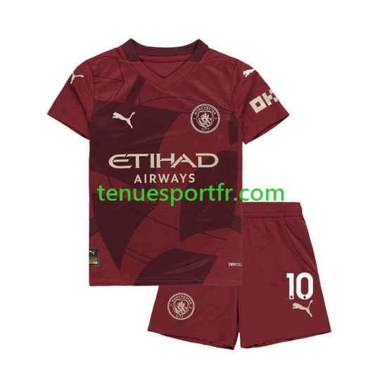 Kit Enfant Maillot Troisième Manchester City Jack Grealish 10 2024-2025 à Manches Courtes
