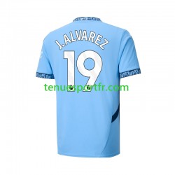 Homme Maillot Domicile Manchester City Julian Alvarez 19 2024-2025 à Manches Courtes