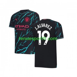 Homme Maillot Troisième Manchester City Julian Alvarez 19 2023-2024 à Manches Courtes