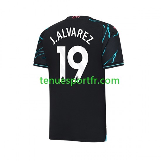 Homme Maillot Troisième Manchester City Julian Alvarez 19 2023-2024 à Manches Courtes