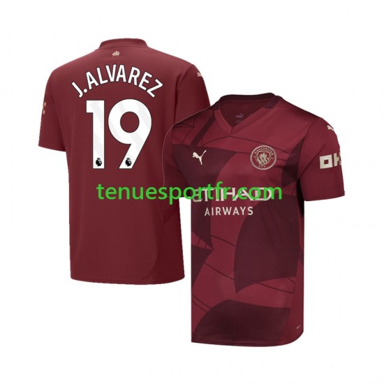 Homme Maillot Troisième Manchester City Julian Alvarez 19 2024-2025 à Manches Courtes