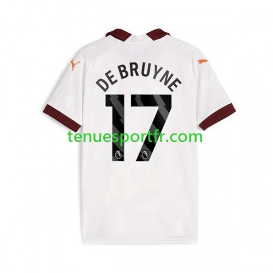 Homme Maillot Extérieur Manchester City Kevin De Bruyne 17 2023-2024 à Manches Courtes