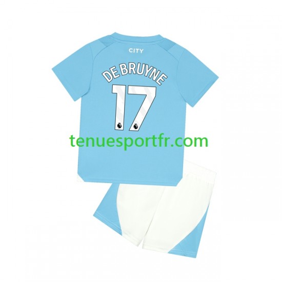 Kit Enfant Maillot Domicile Manchester City Kevin De Bruyne 17 2023-2024 à Manches Courtes