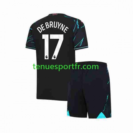 Kit Enfant Maillot Troisième Manchester City Kevin De Bruyne 17 2023-2024 à Manches Courtes